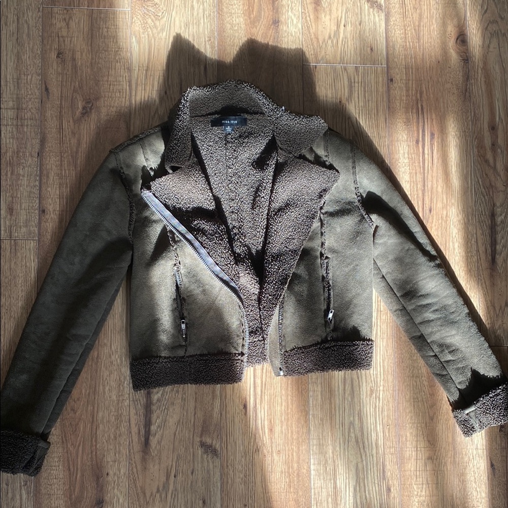 Green suede Jacket